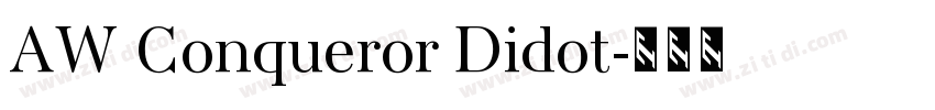 AW Conqueror Didot字体转换 AW Conqueror Didot字体转换